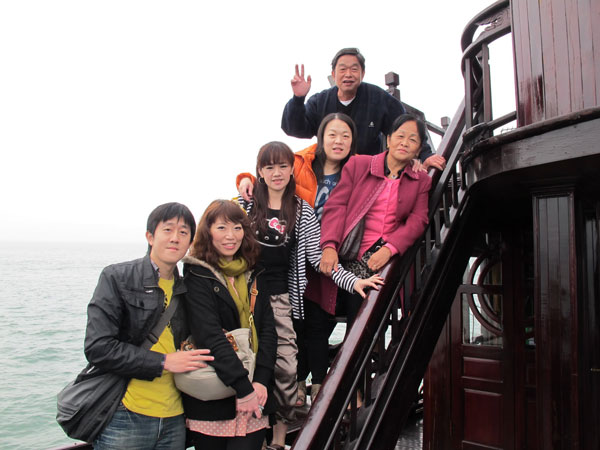 父親第一次出國，也是唯一的一次